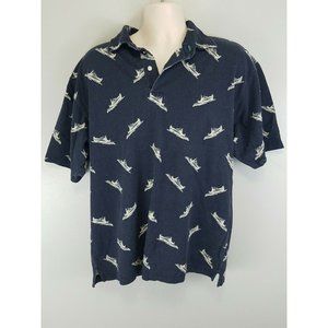 Tommy Hilfiger Sailboats Fishing Boats Polo Large